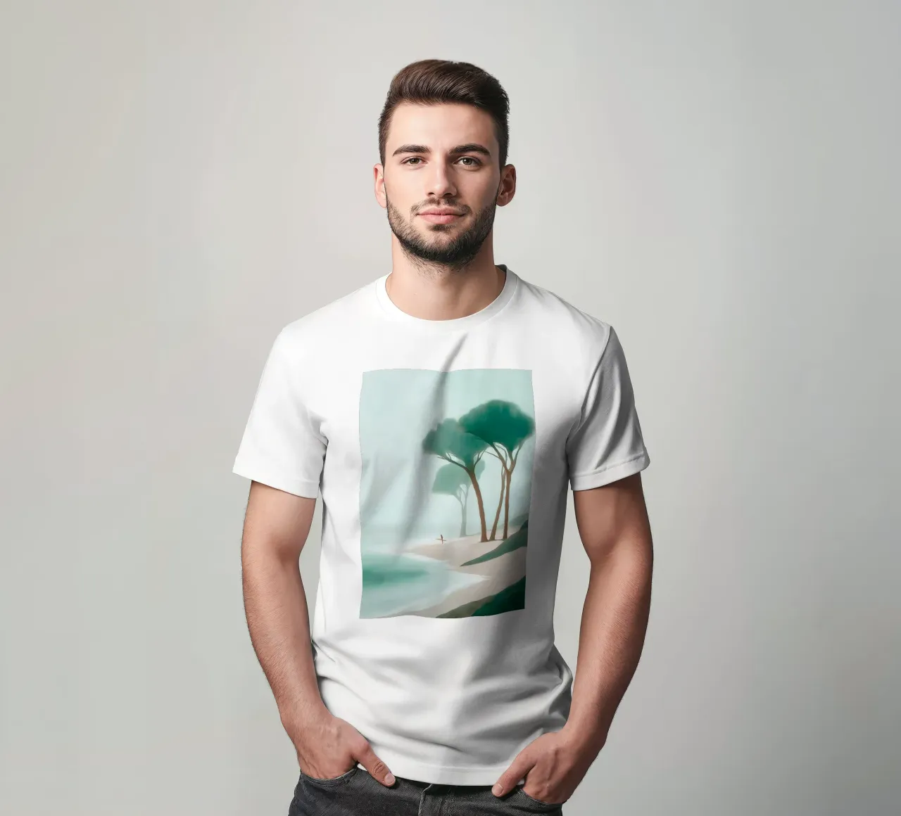 Surfer in the Mist t-shirt da Luca