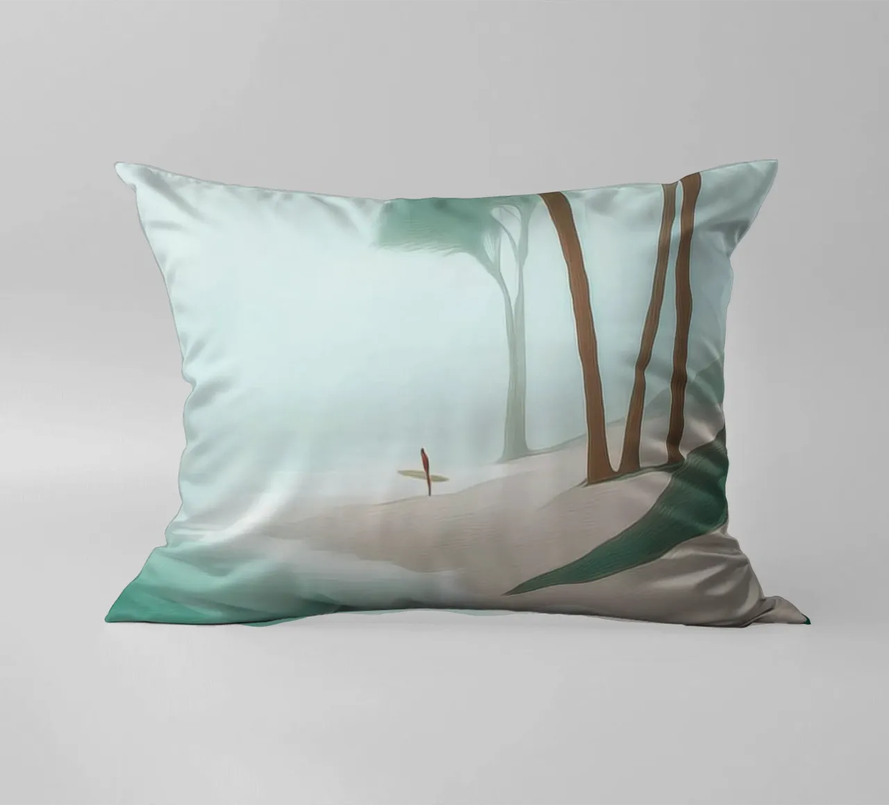 Surfer in the Mist cuscino da Luca