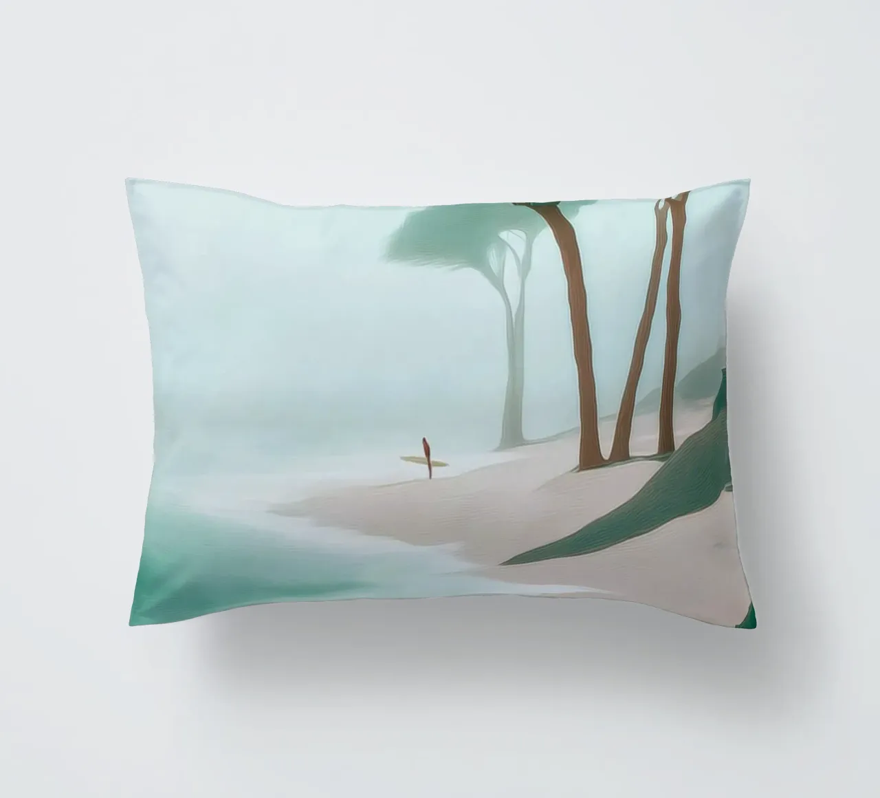 Surfer in the Mist cuscino da Luca