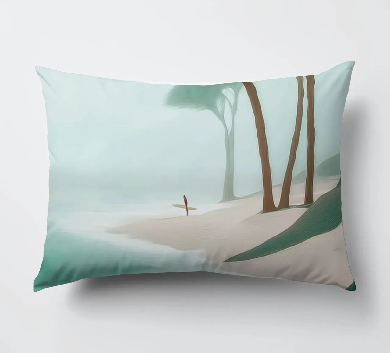 Surfer in the Mist cuscino da Luca