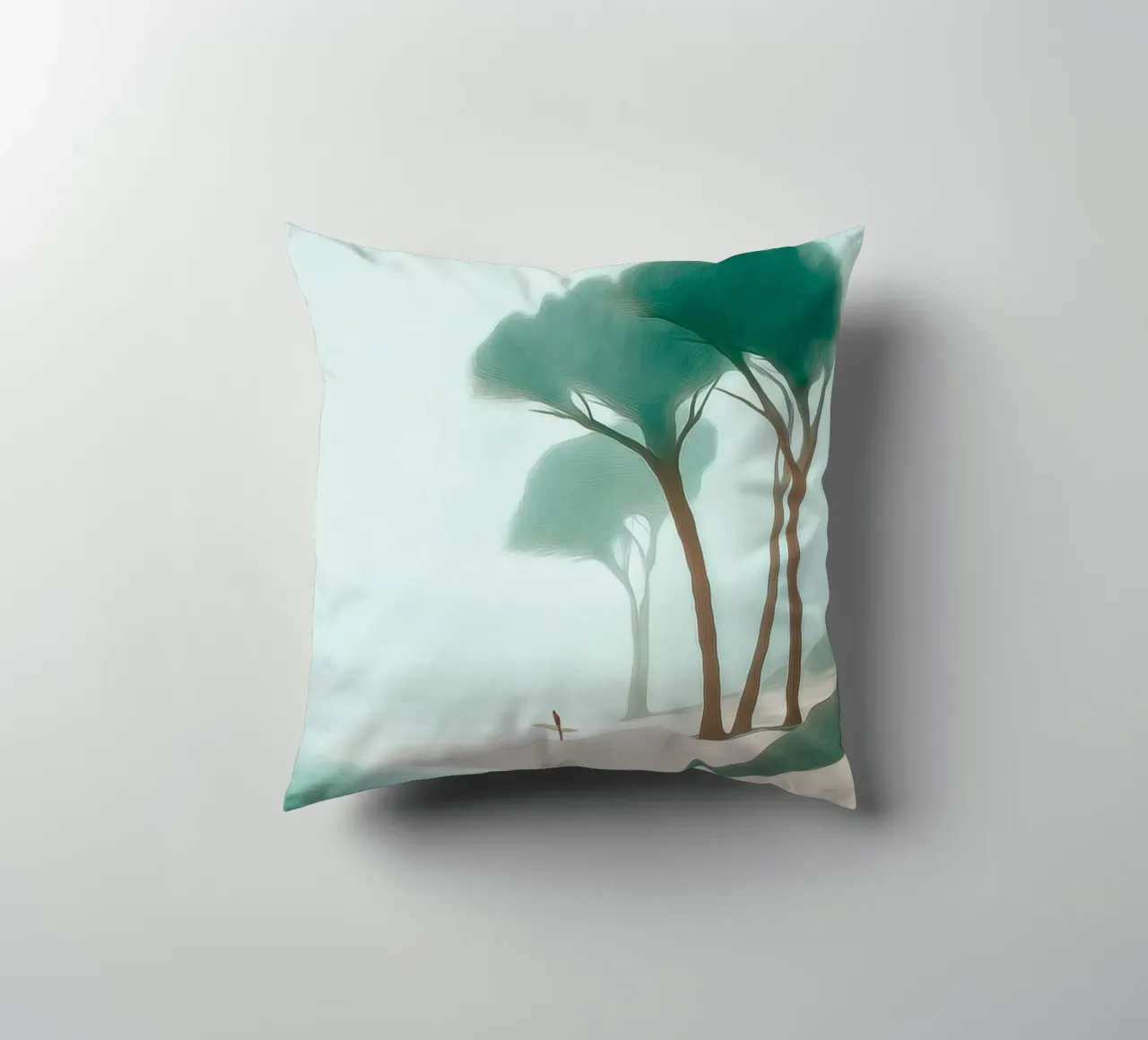 Surfer in the Mist cuscino da Luca