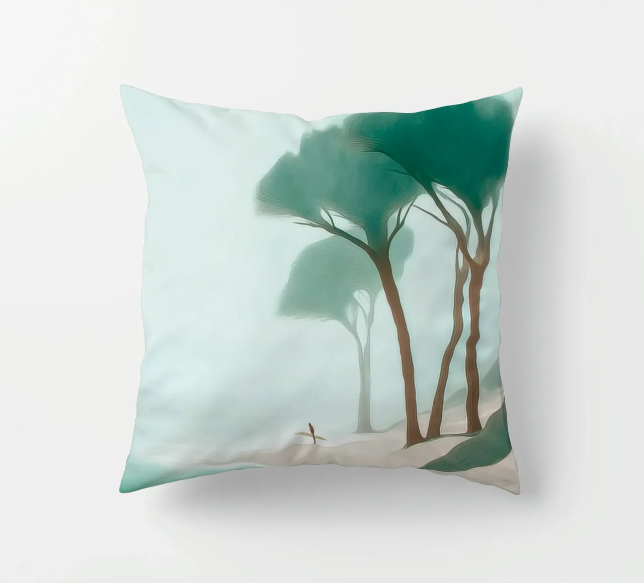 Surfer in the Mist cuscino da Luca