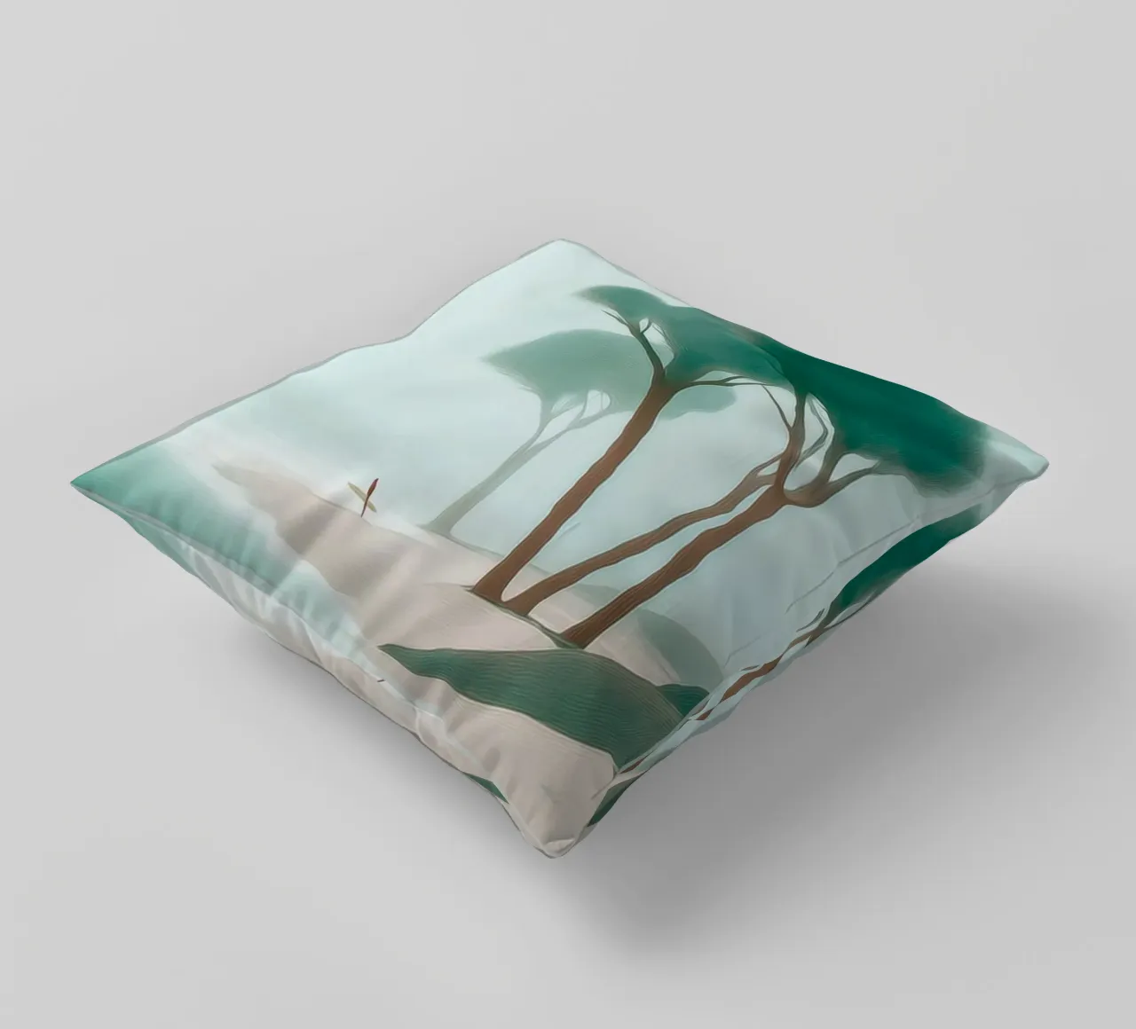 Surfer in the Mist cuscino da Luca