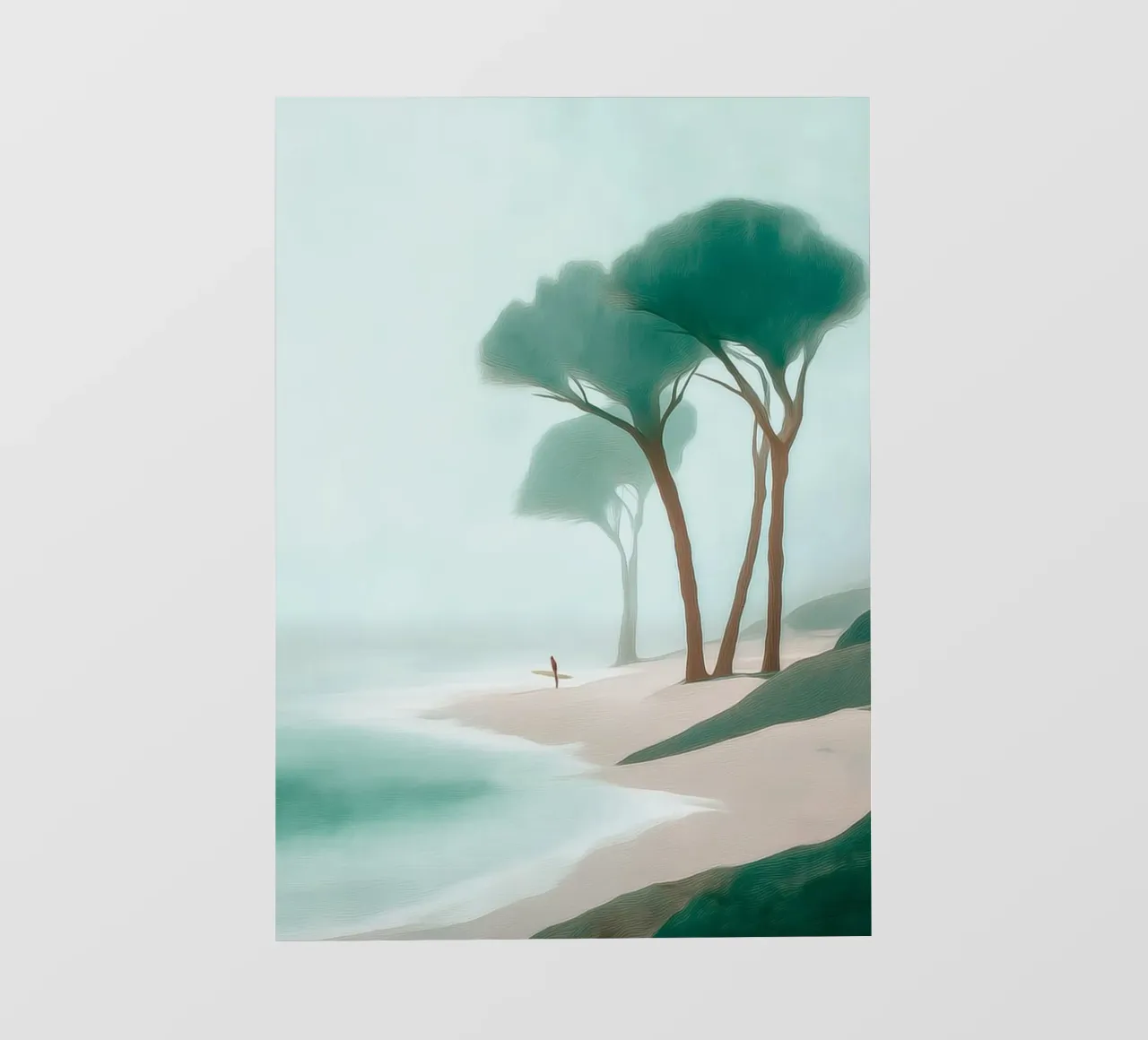 Surfer in the Mist pellicola backlit da Luca