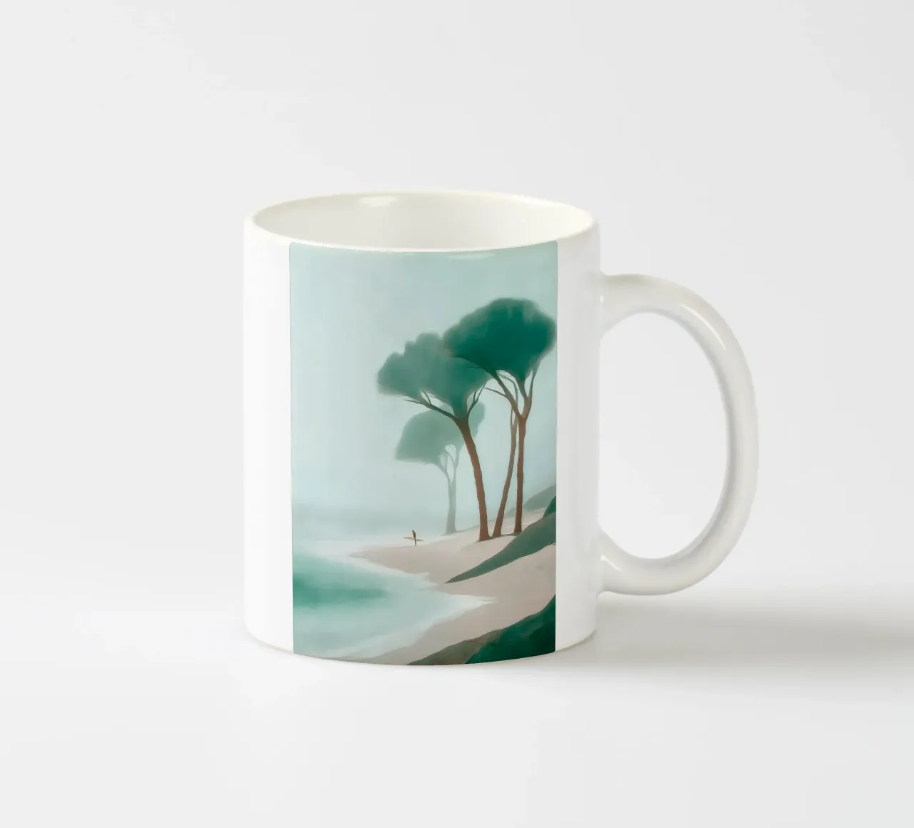 Surfer in the Mist tazza in ceramica da Luca