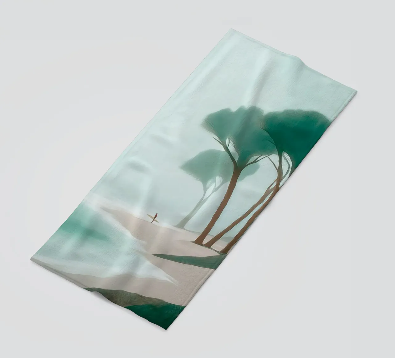 Surfer in the Mist telo mare da Luca