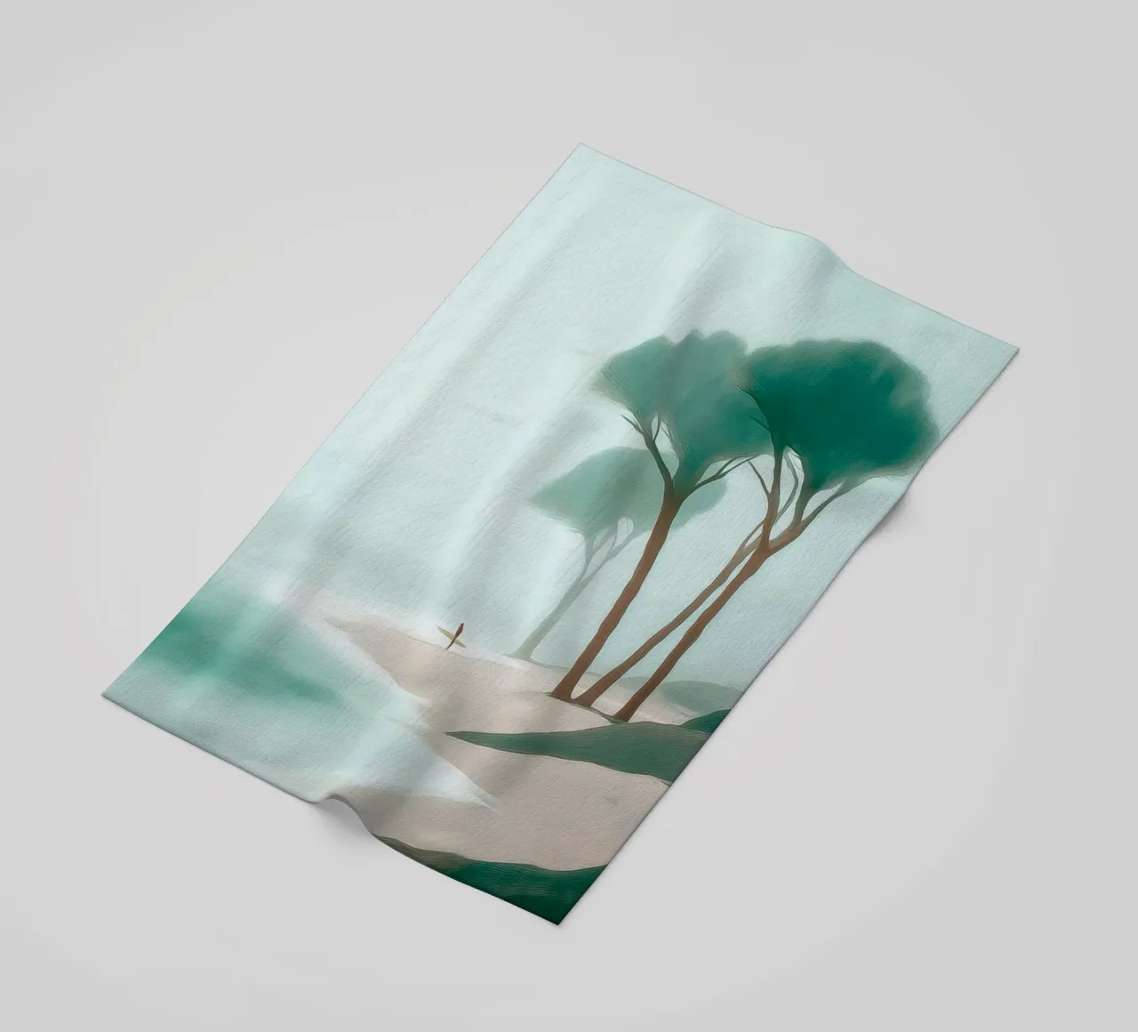 Surfer in the Mist telo mare da Luca