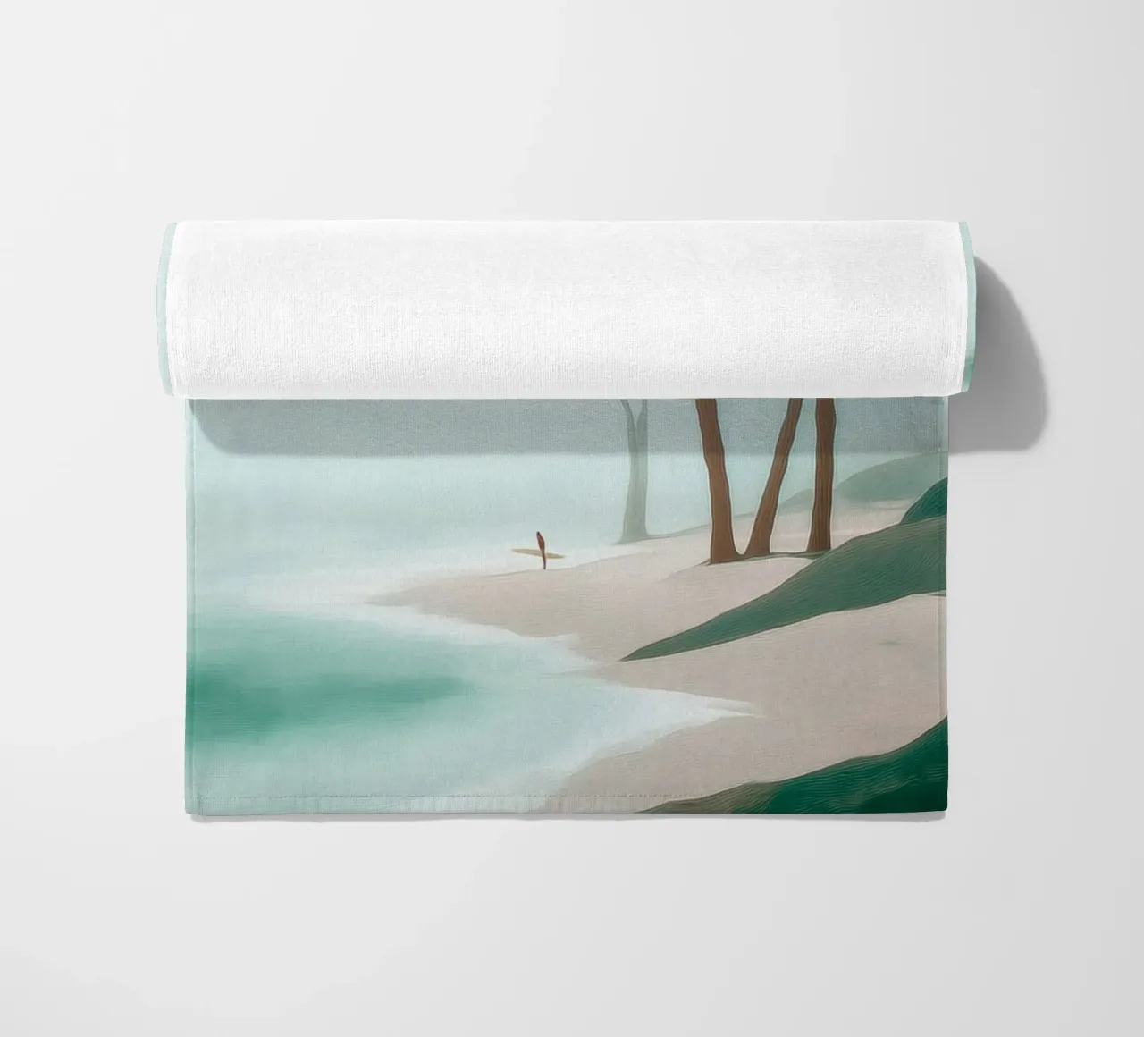 Surfer in the Mist telo mare da Luca