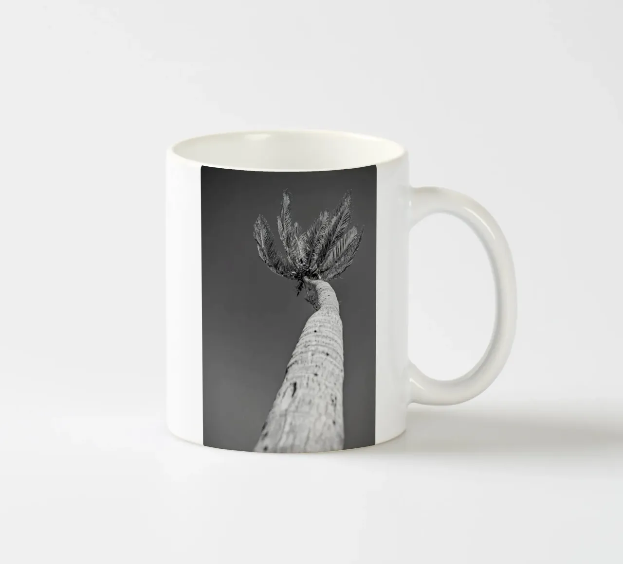 Palma in bianco e nero tazza in ceramica da anderm