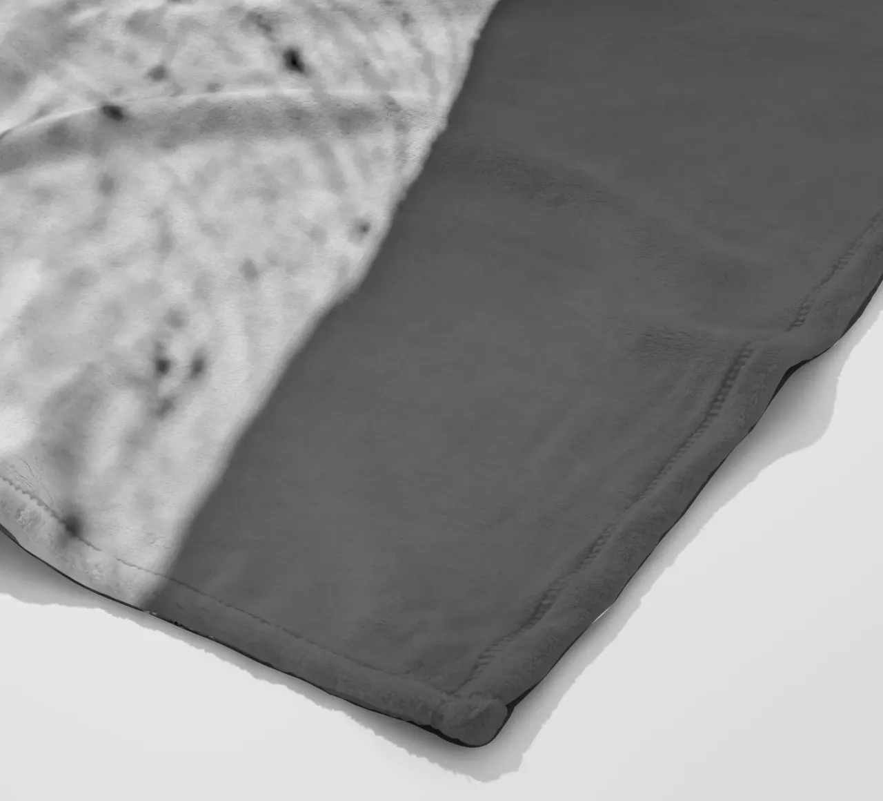 Palma in bianco e nero coperta in pile da anderm