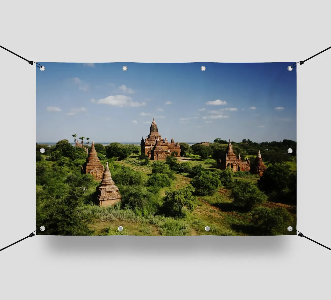 Bagan, complesso di templi del Myanmar telo in pvc da Simon Koy