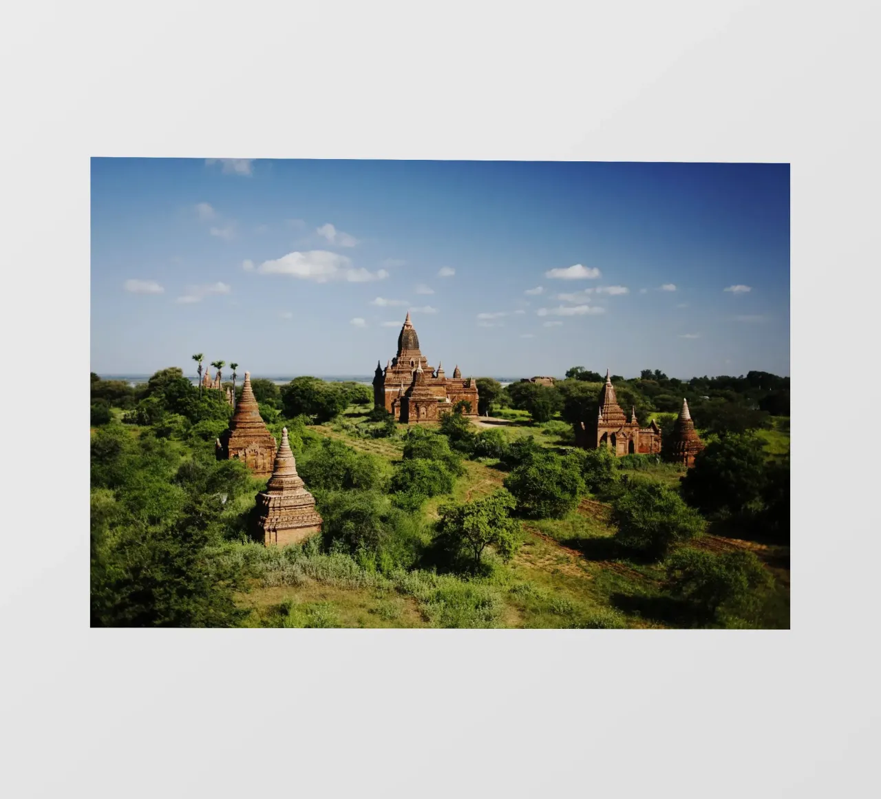 Bagan, complesso di templi del Myanmar telo in pvc da Simon Koy