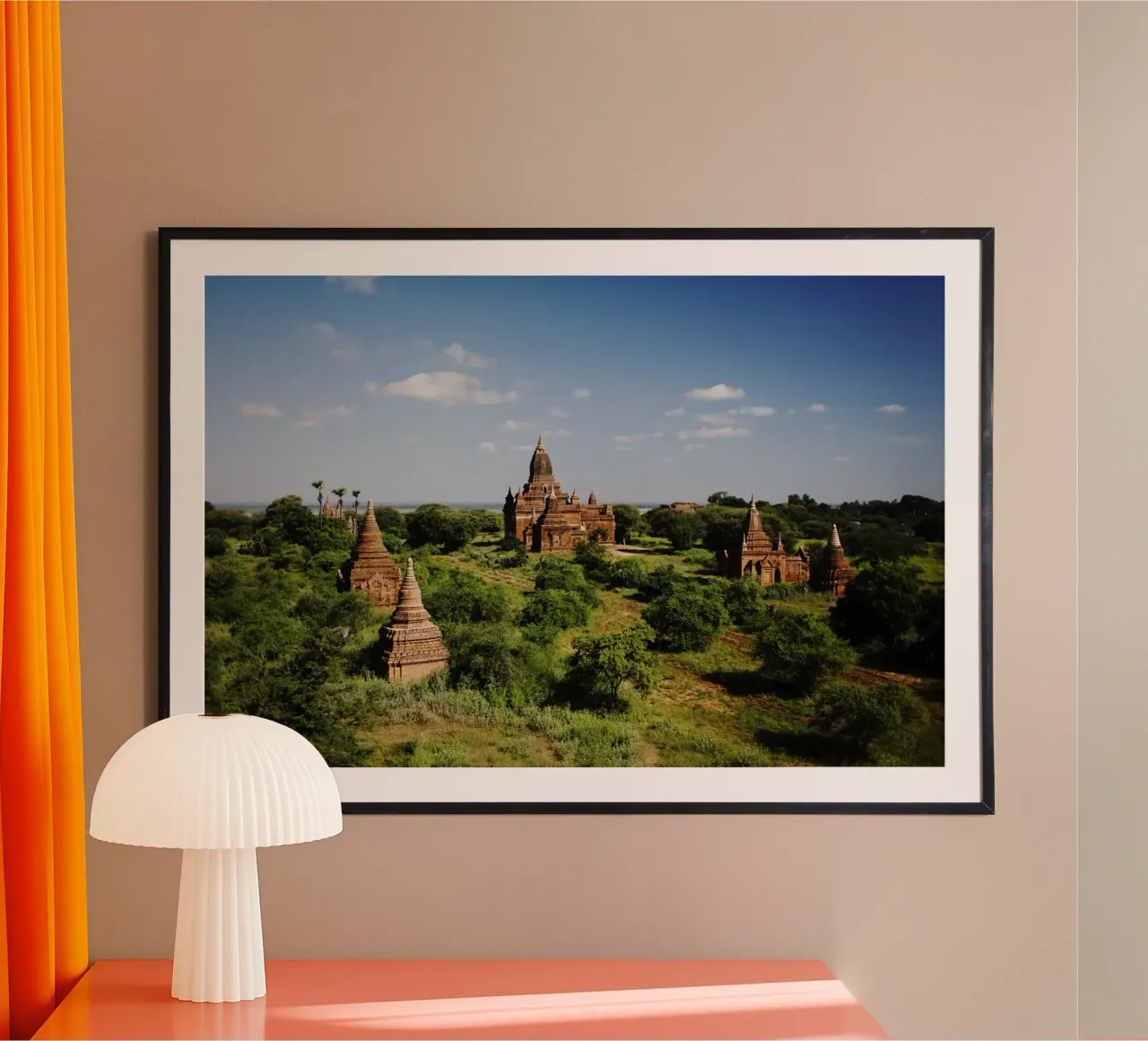 Bagan, complesso di templi del Myanmar carta hahnemühle da Simon Koy
