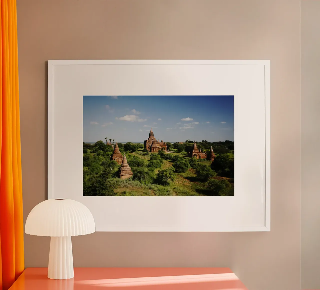 Bagan, complesso di templi del Myanmar carta hahnemühle da Simon Koy