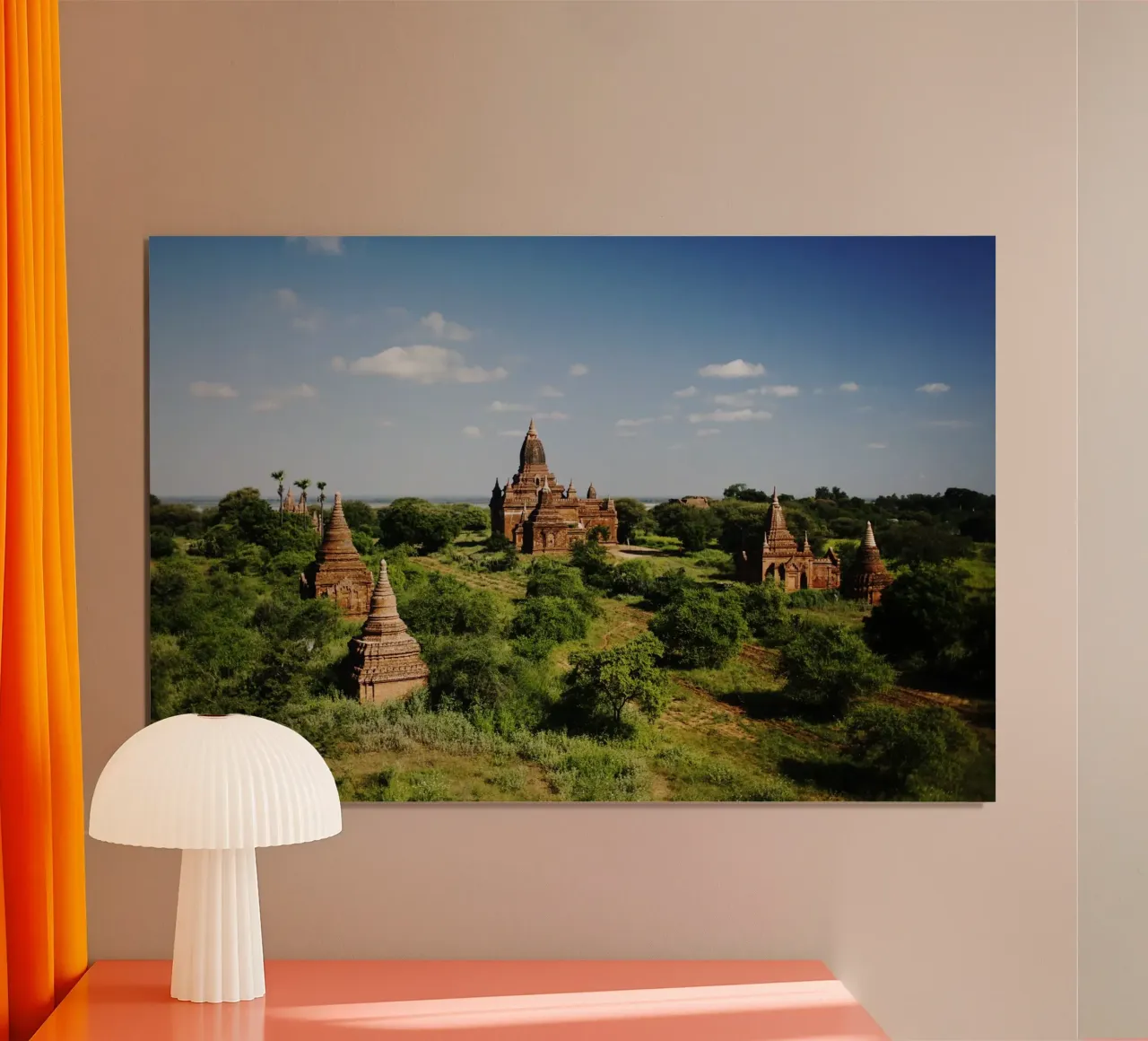 Bagan, complesso di templi del Myanmar carta hahnemühle da Simon Koy