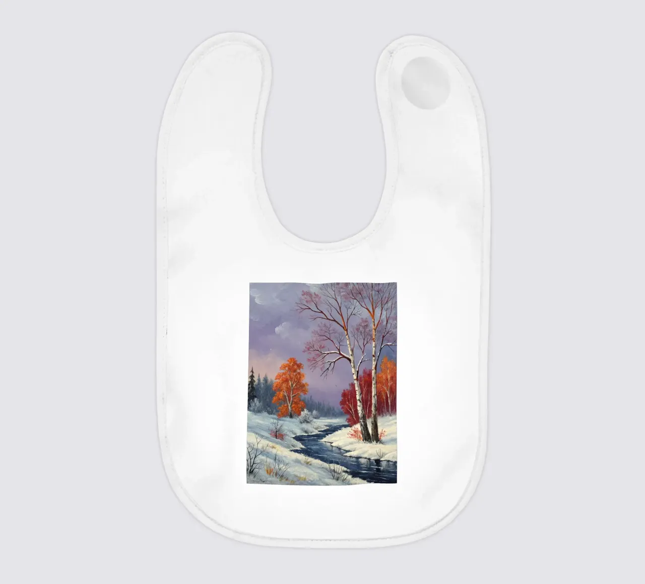 L'abbraccio dell'inverno: Un dipinto a olio originale bavaglino da Artistic-shop