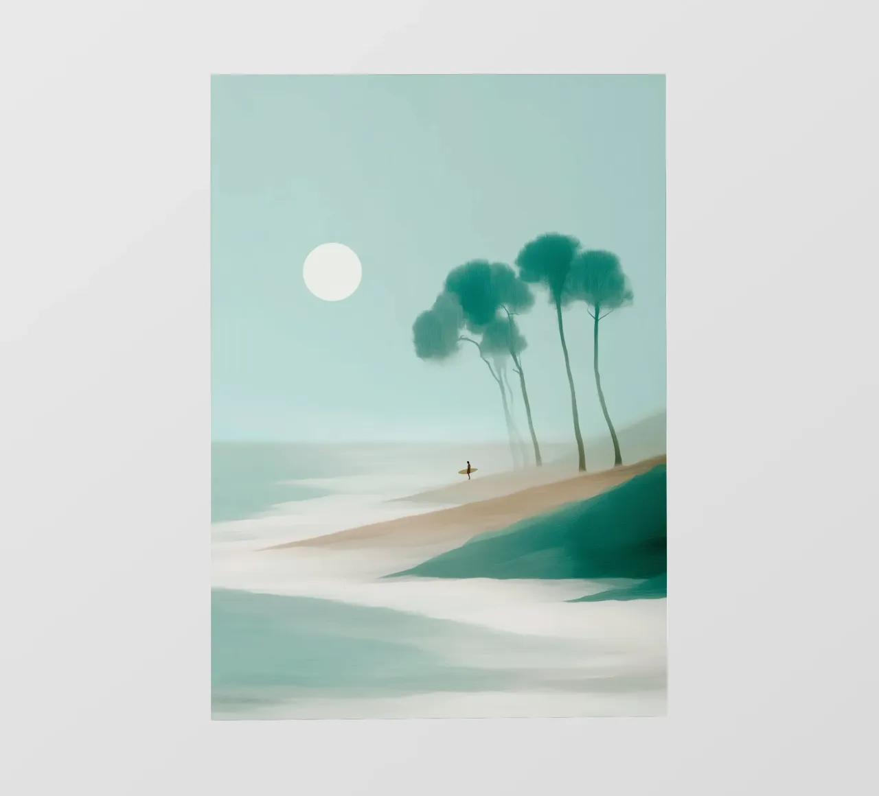 Surfer and the Silent Sun telo in pvc da Luca