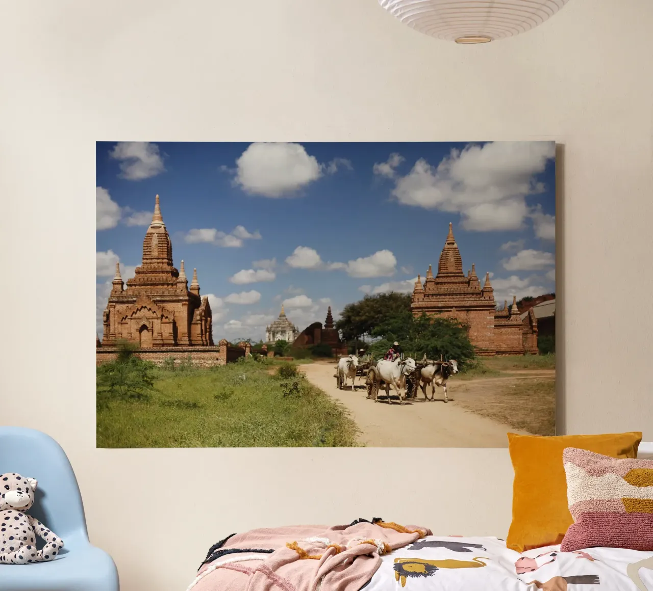 Bagan, complesso di templi del Myanmar tela da Simon Koy