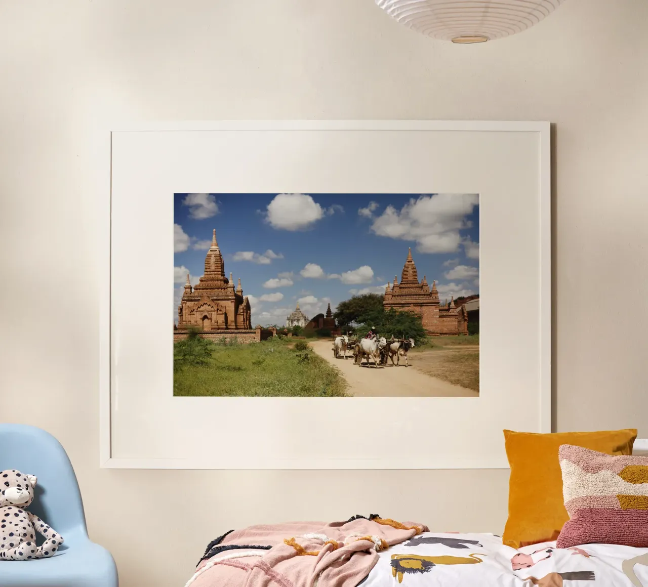 Bagan, complesso di templi del Myanmar carta hahnemühle da Simon Koy
