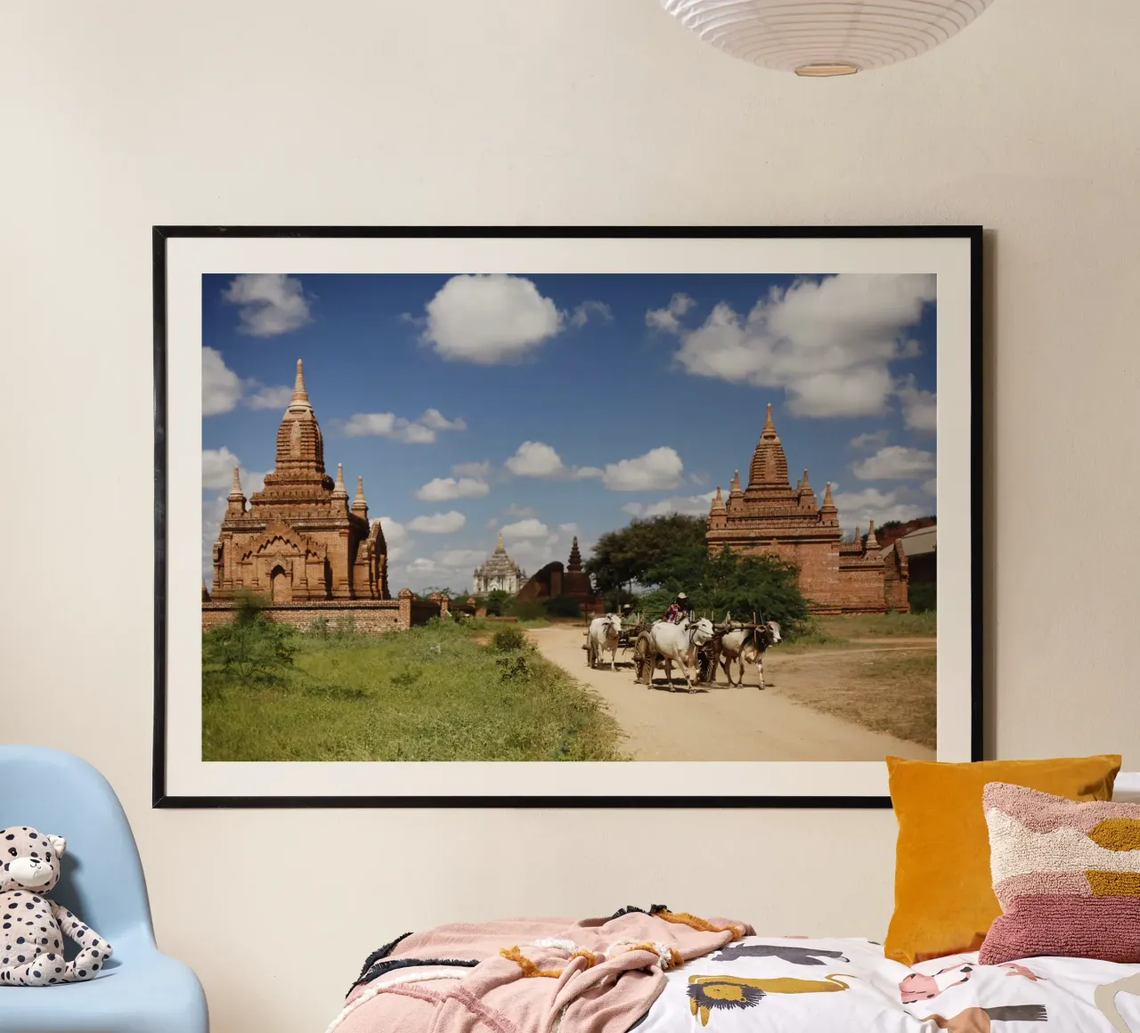 Bagan, complesso di templi del Myanmar carta hahnemühle da Simon Koy