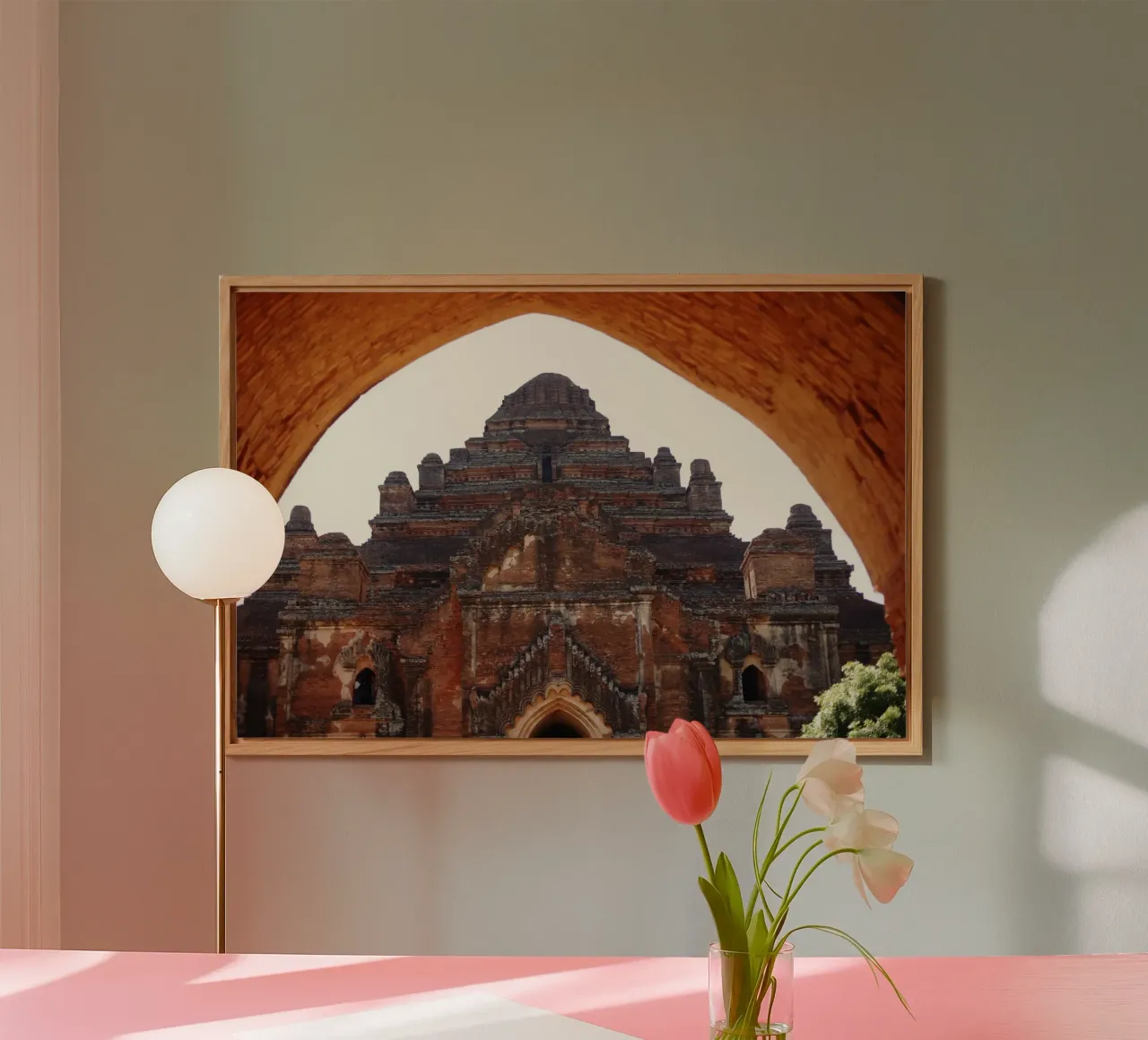 Bagan, complesso di templi del Myanmar alluminio dibond da Simon Koy