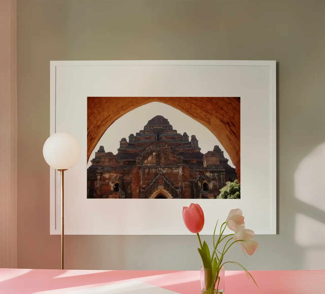 Bagan, complesso di templi del Myanmar carta hahnemühle da Simon Koy