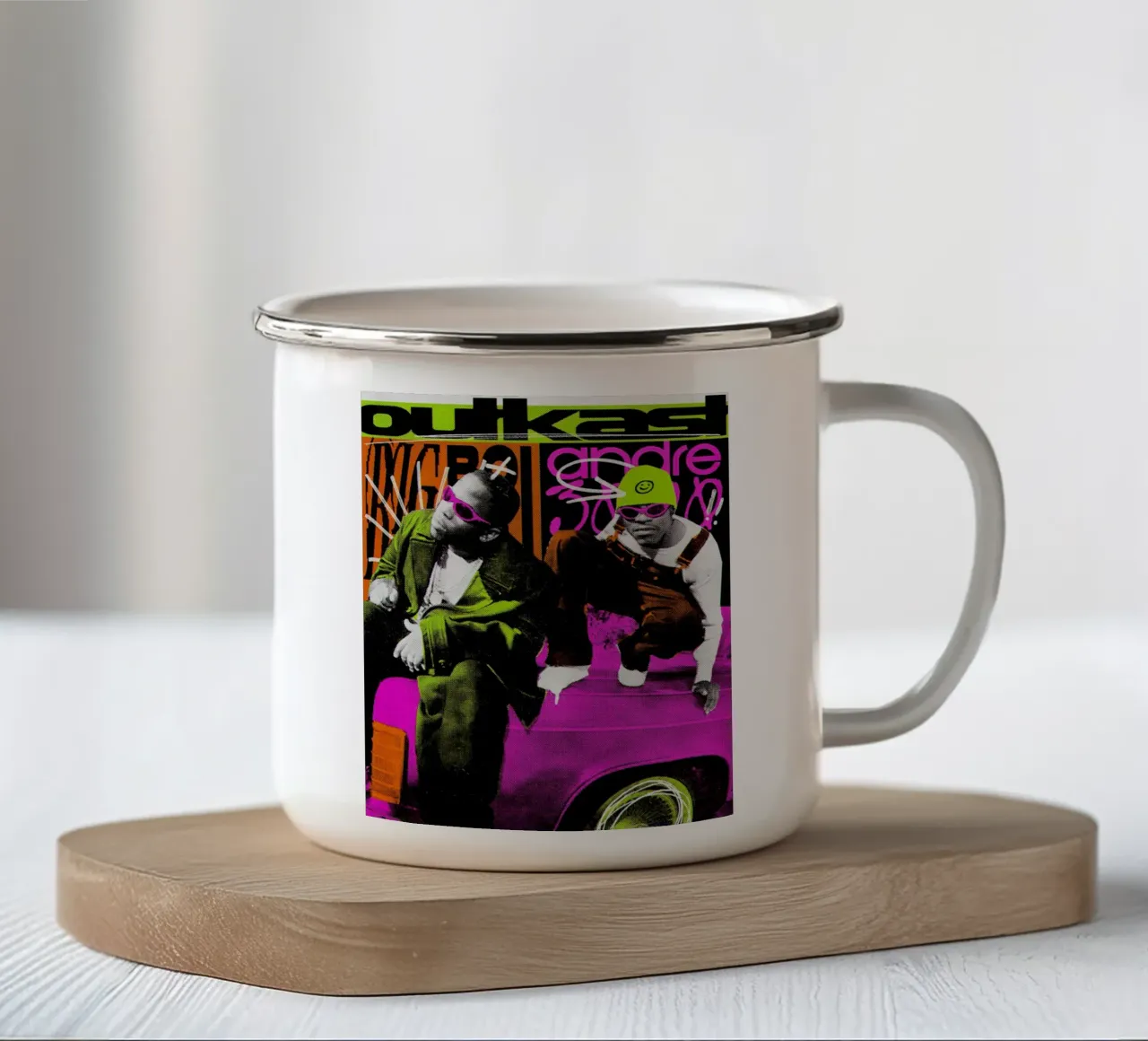 Stile Silhouette - Outkast Jazz tazza in smalto da grass.studio_