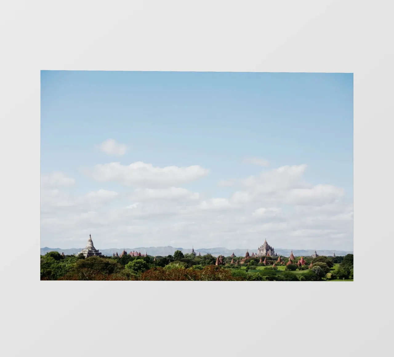 Bagan, complesso di templi, Myanmar telo in pvc da Simon Koy