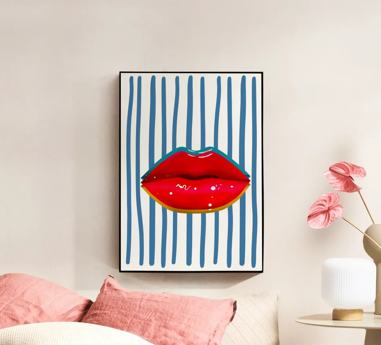 Retro Lips plexiglass da PinkCandyWalls