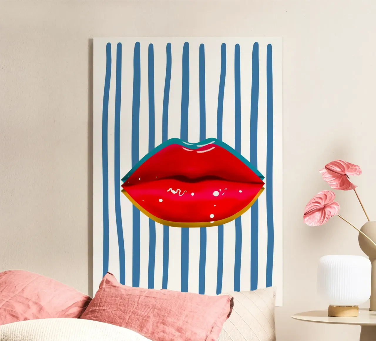 Retro Lips plexiglass da PinkCandyWalls