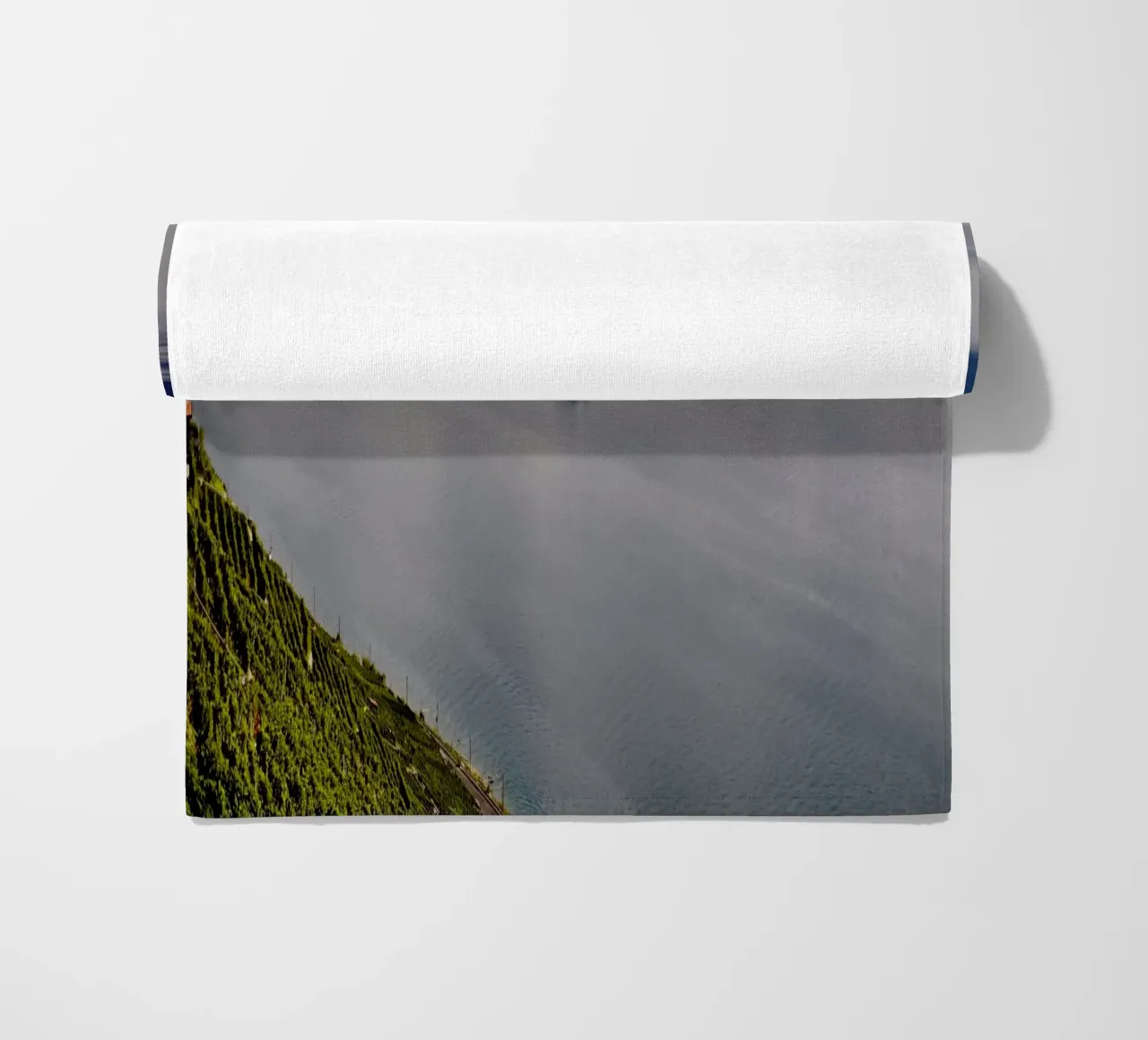 Barca sul Lago di Ginevra, Cantone di Ginevra, Svizzera telo mare da fotokunst