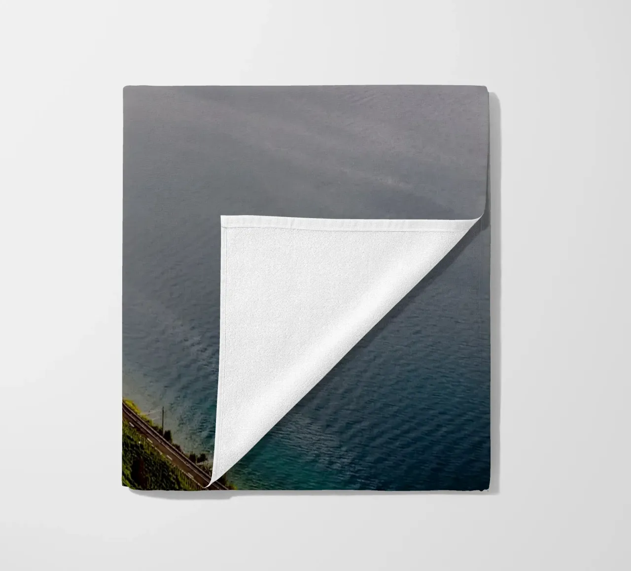 Barca sul Lago di Ginevra, Cantone di Ginevra, Svizzera telo mare da fotokunst