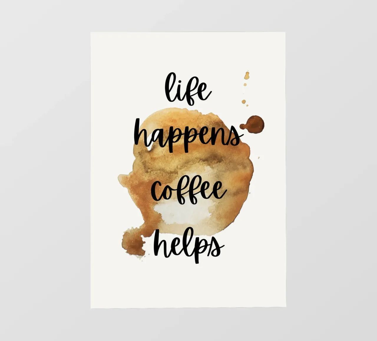 Life happens coffee helps pellicola backlit da PinkCandyWalls