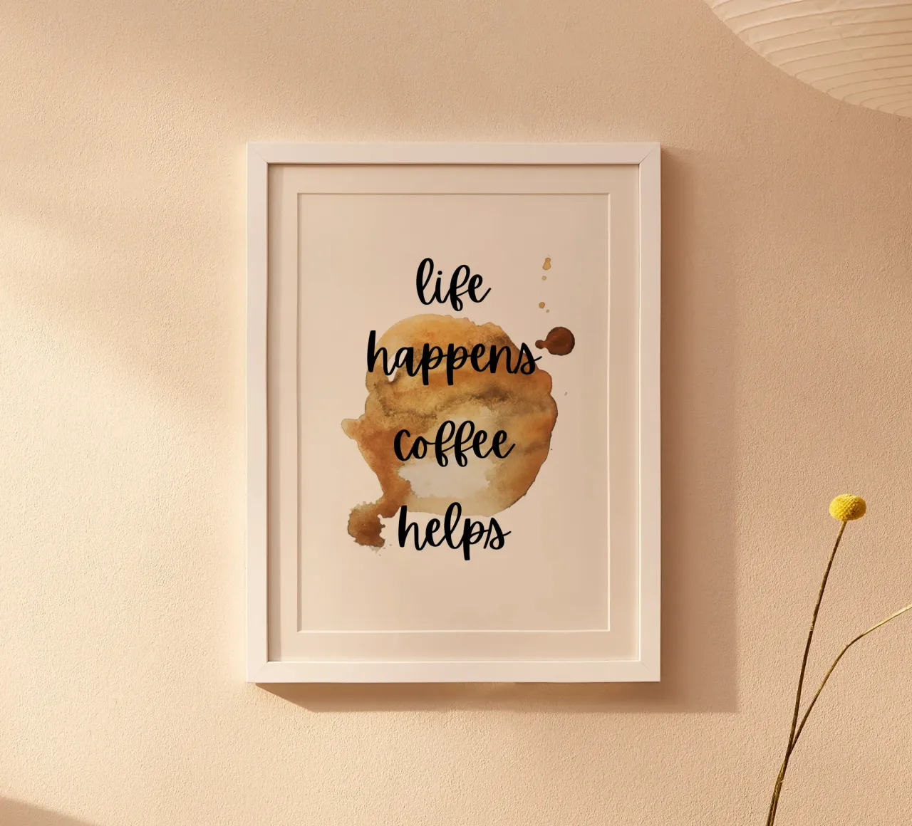 Life happens coffee helps carta hahnemühle da PinkCandyWalls