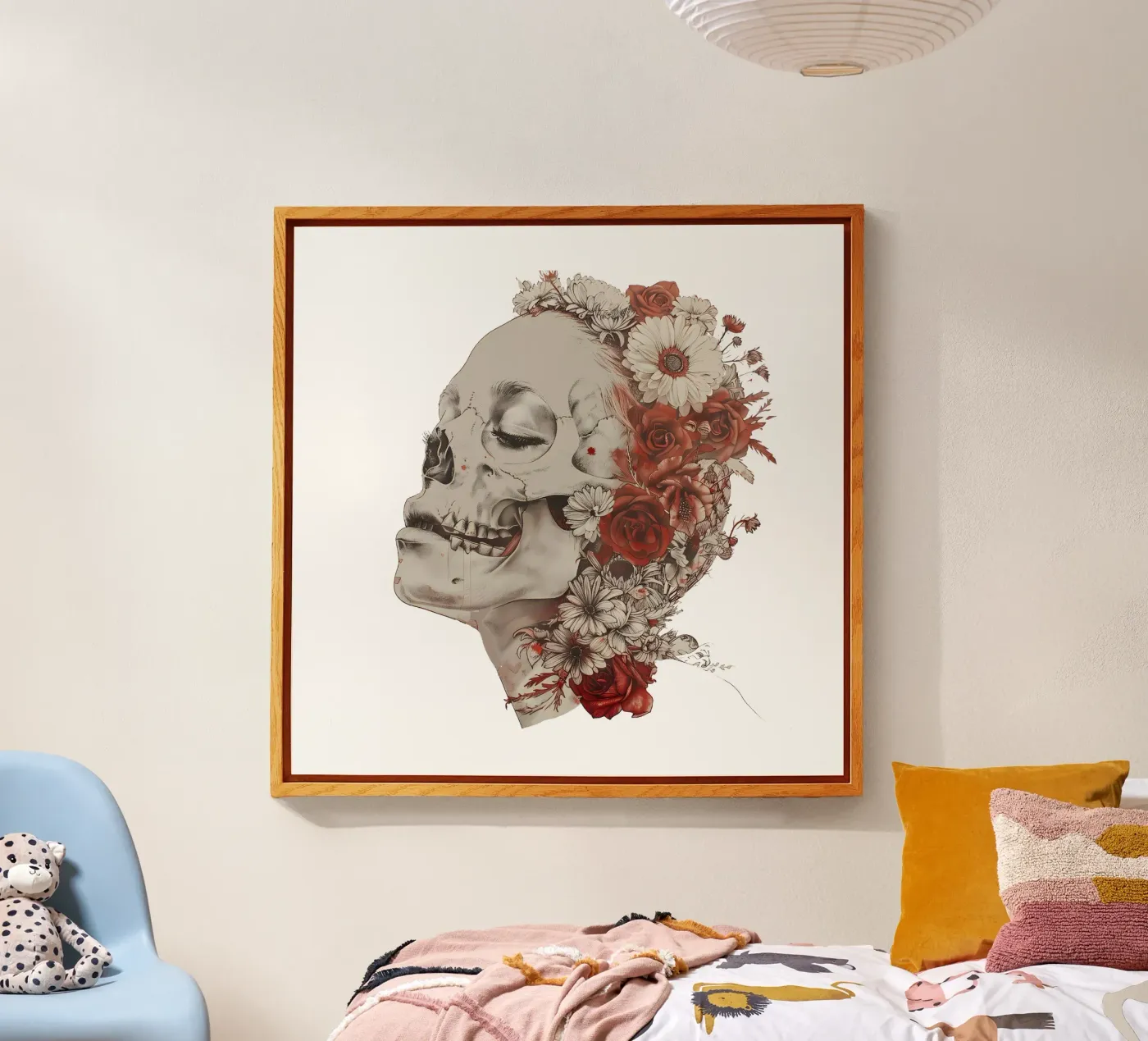 Teschio floreale Calavera plexiglass da LaylaOzFun