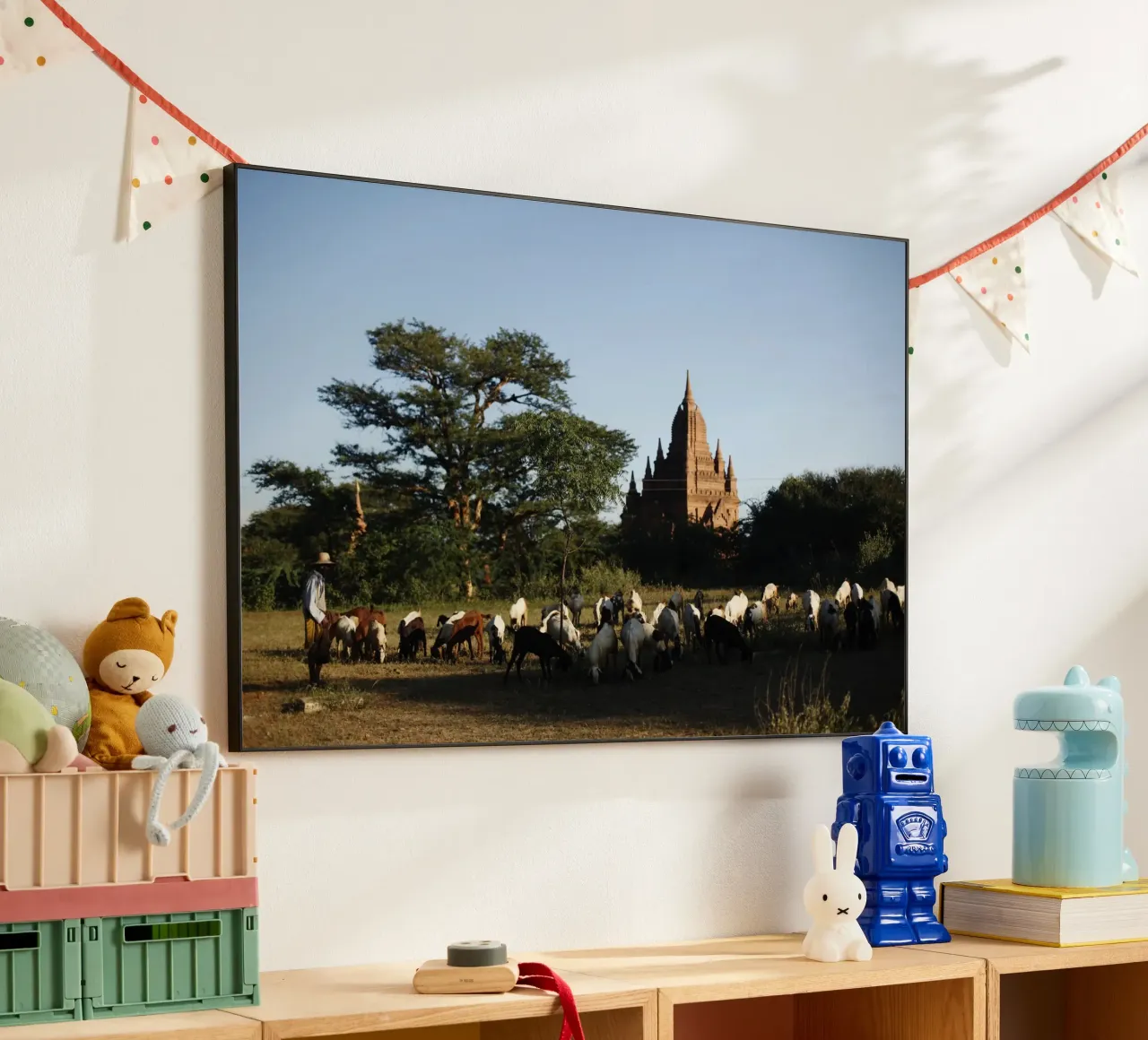 Myanmar, complesso di templi di Bagan alluminio dibond da Simon Koy