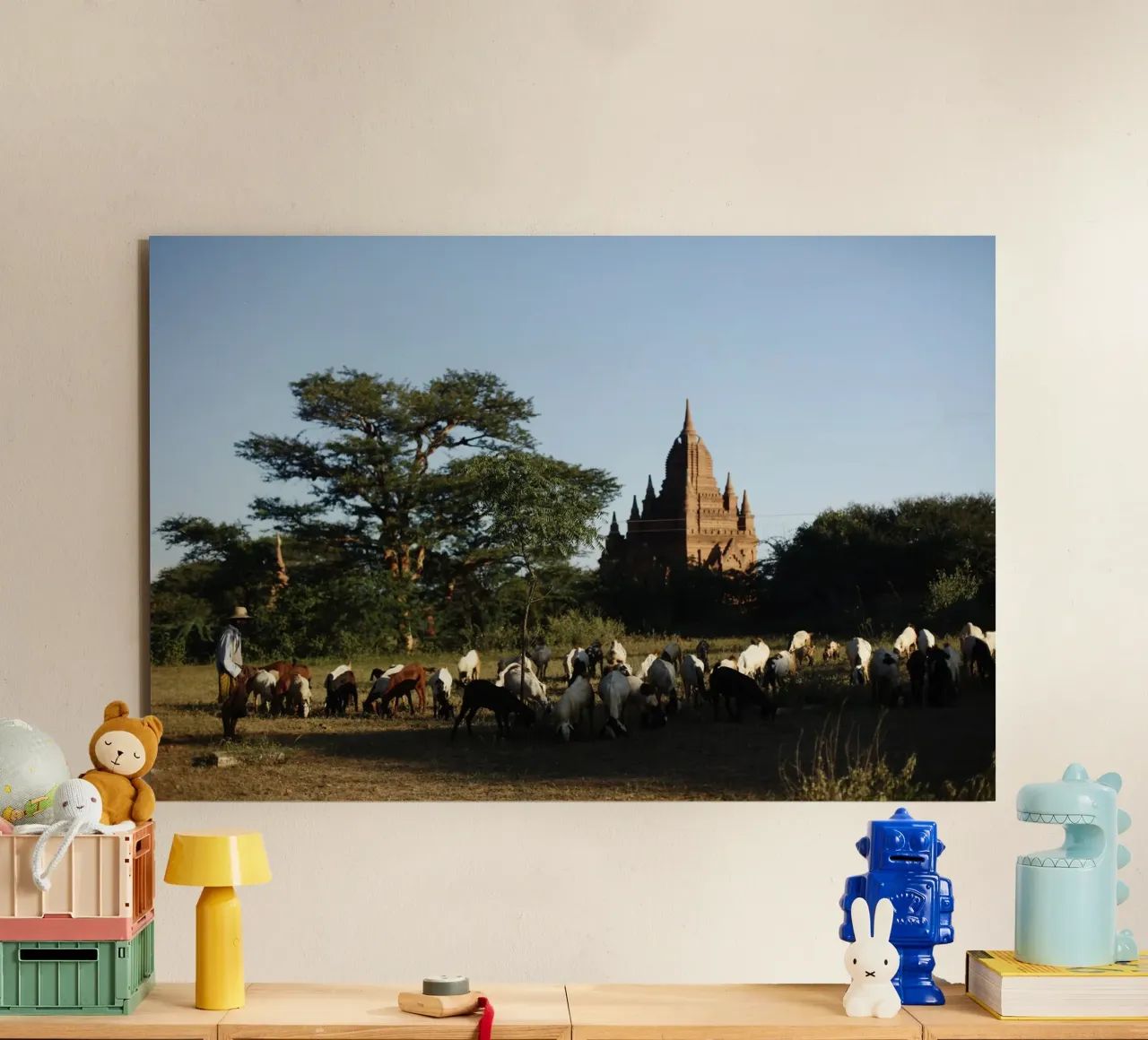 Myanmar, complesso di templi di Bagan alluminio dibond da Simon Koy