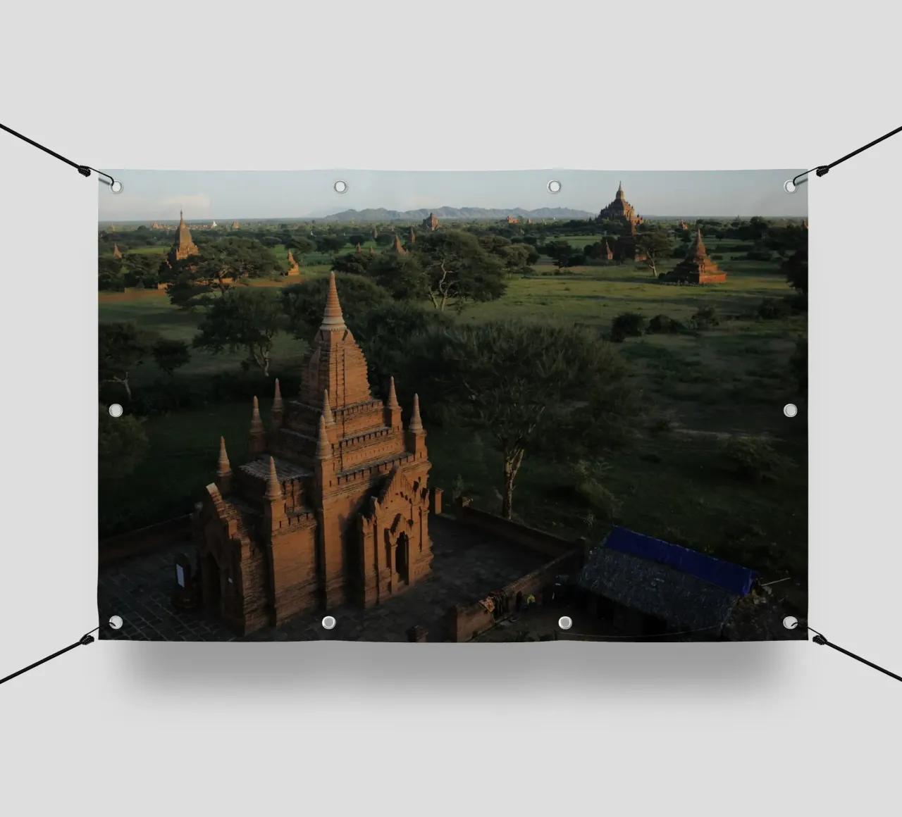 Myanmar, complesso di templi di Bagan telo in pvc da fotokunst