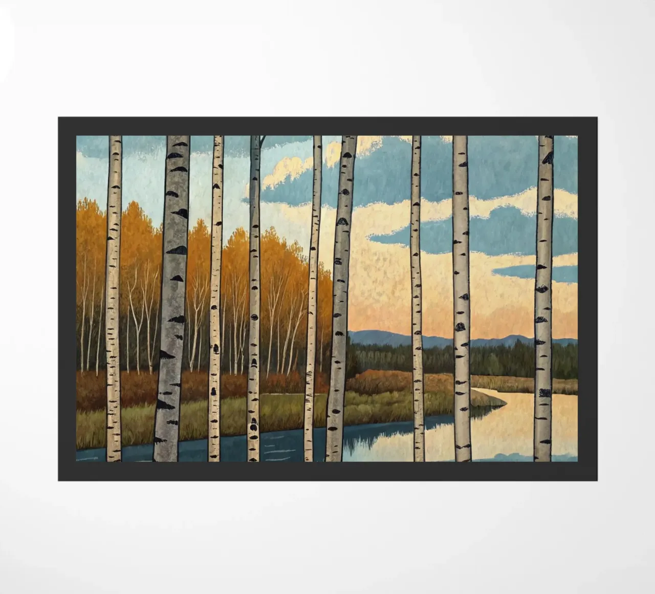 Una tranquilla serata d'autunno zerbino da Artistic-shop