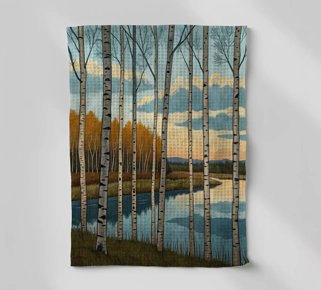 Una tranquilla serata d'autunno canovaccio da cucina da Artistic-shop