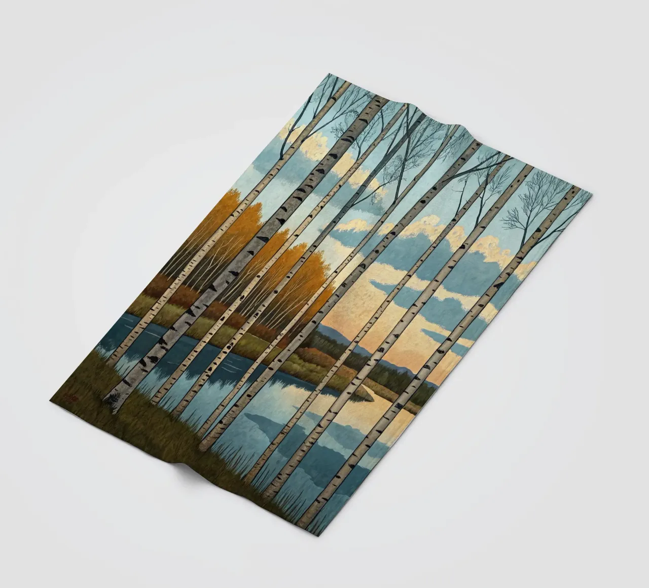 Una tranquilla serata d'autunno coperta in pile da Artistic-shop
