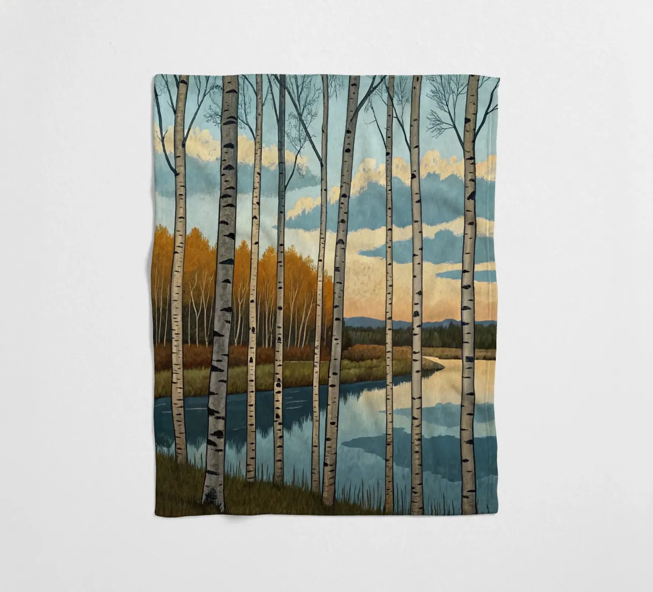 Una tranquilla serata d'autunno coperta in pile da Artistic-shop