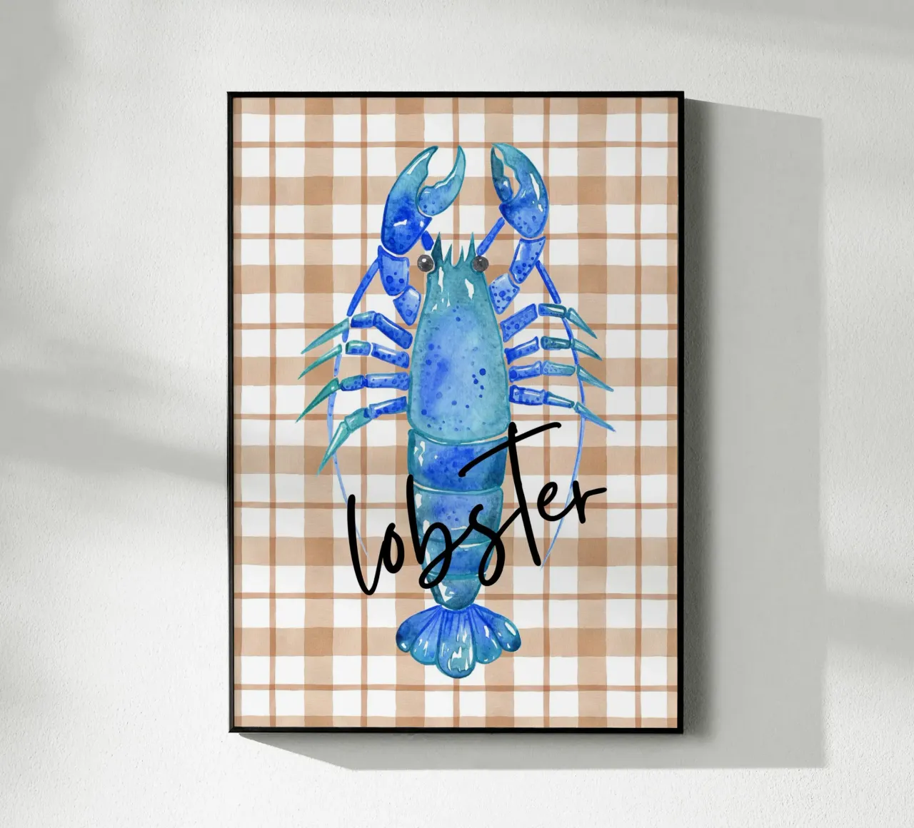 Lobester acryl van PinkCandyWalls