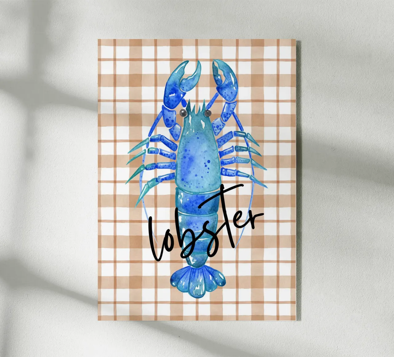Lobester acryl van PinkCandyWalls