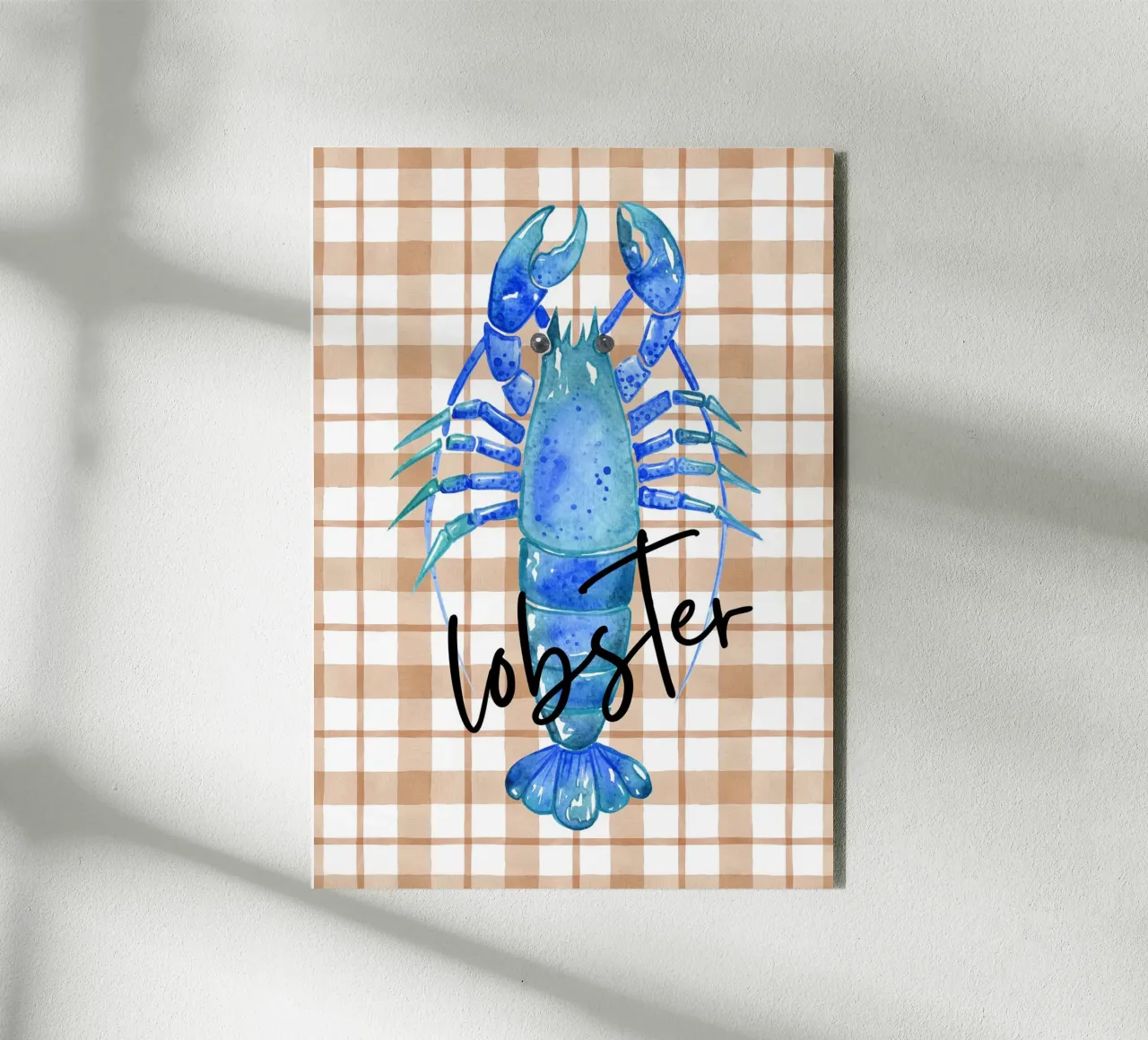 Lobester alluminio dibond da PinkCandyWalls