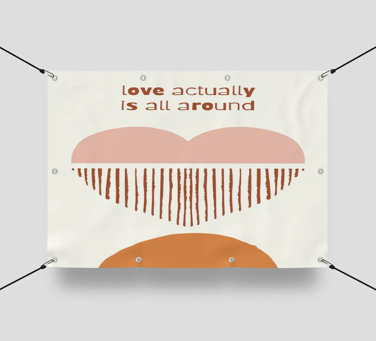 Love actually is all around telo in pvc da PinkCandyWalls