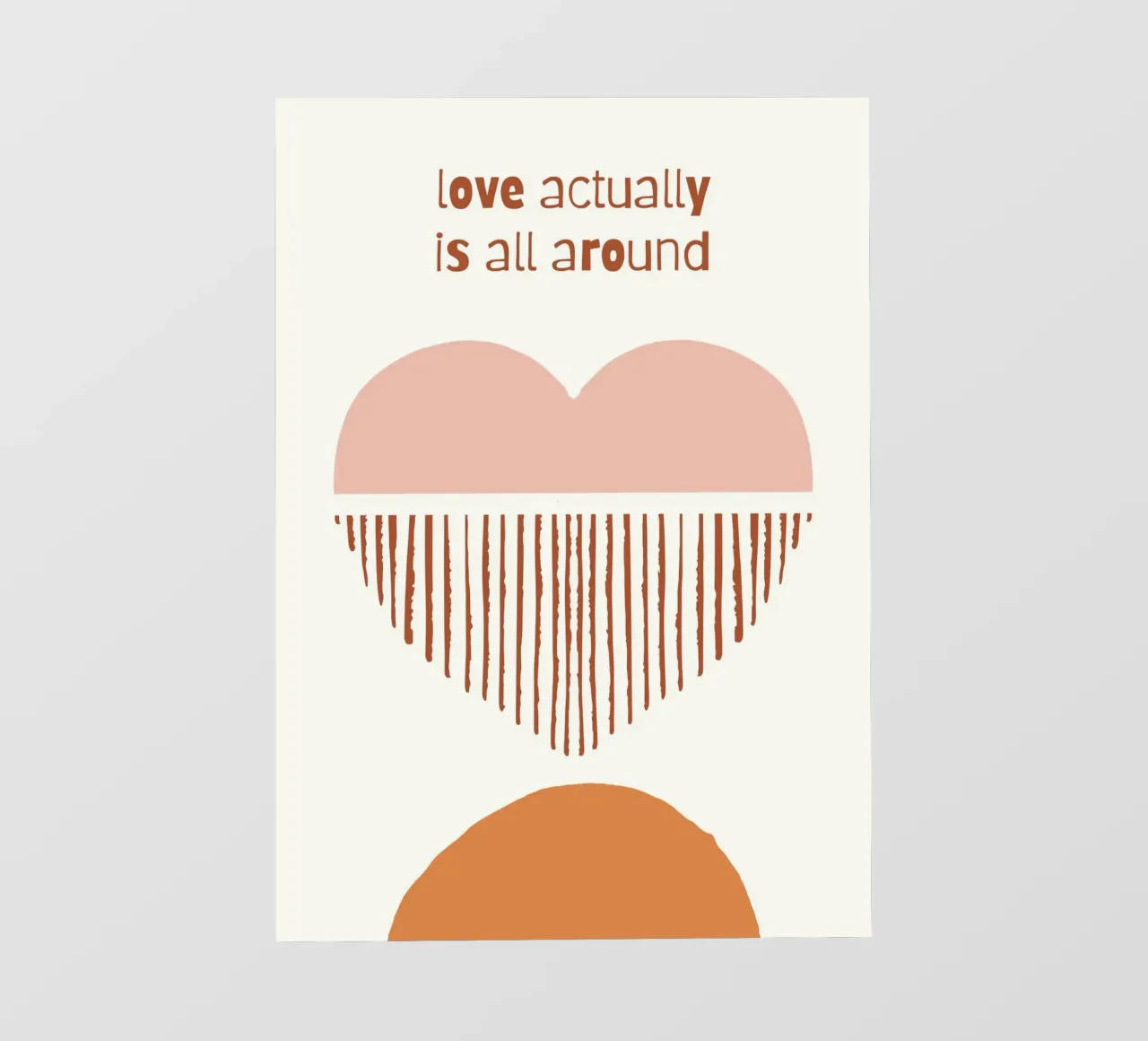 Love actually is all around telo in pvc da PinkCandyWalls