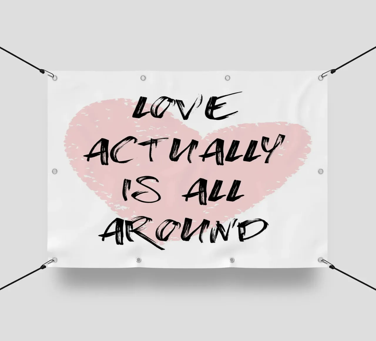 Love actually is all around telo in pvc da PinkCandyWalls