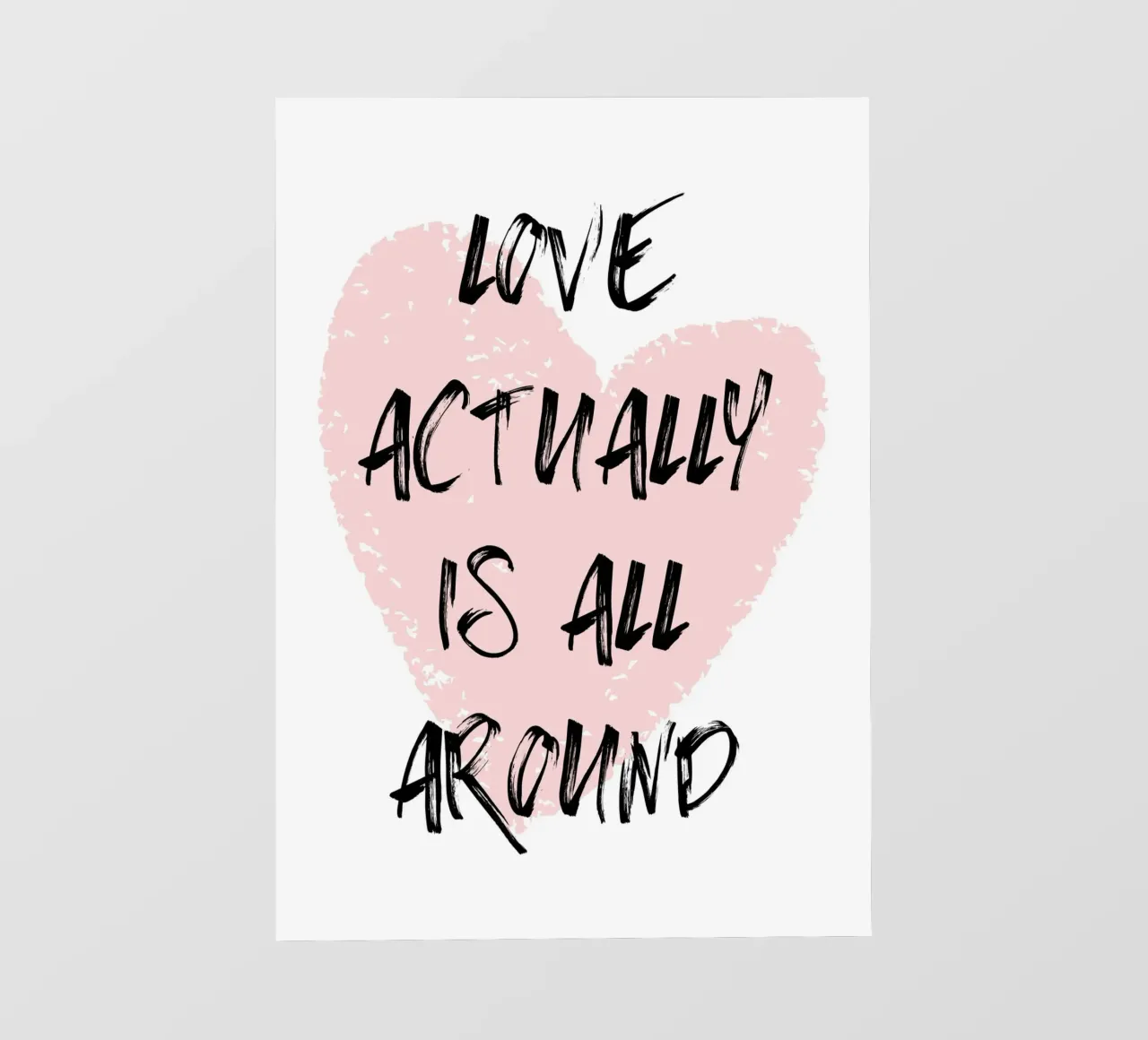 Love actually is all around telo in pvc da PinkCandyWalls
