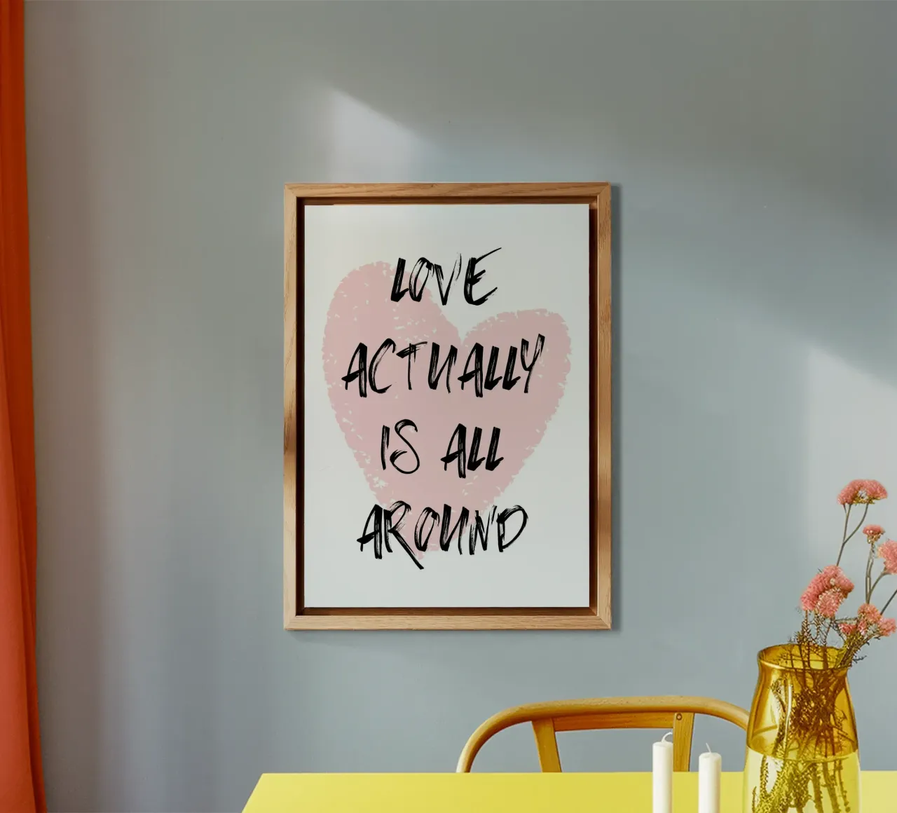 Love actually is all around alluminio dibond da PinkCandyWalls